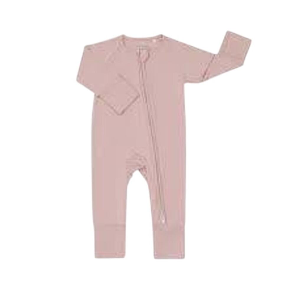 Brand New Coco Moon Hawaii Sunset Blush Bamboo Coverall PJs Size 12-18 Months